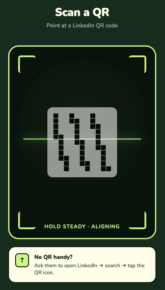Scan screen